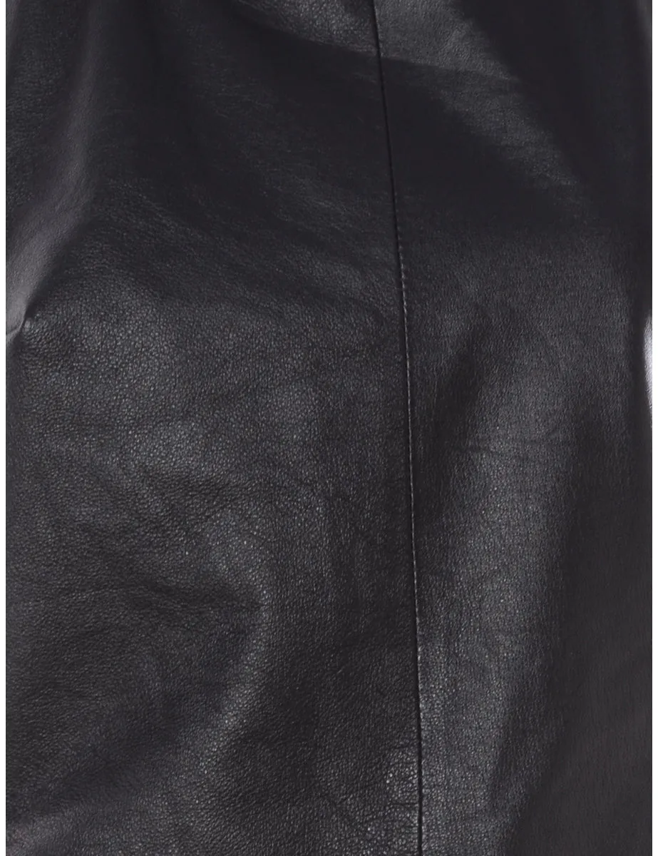 Label Tina Pointed Leather Halter Top