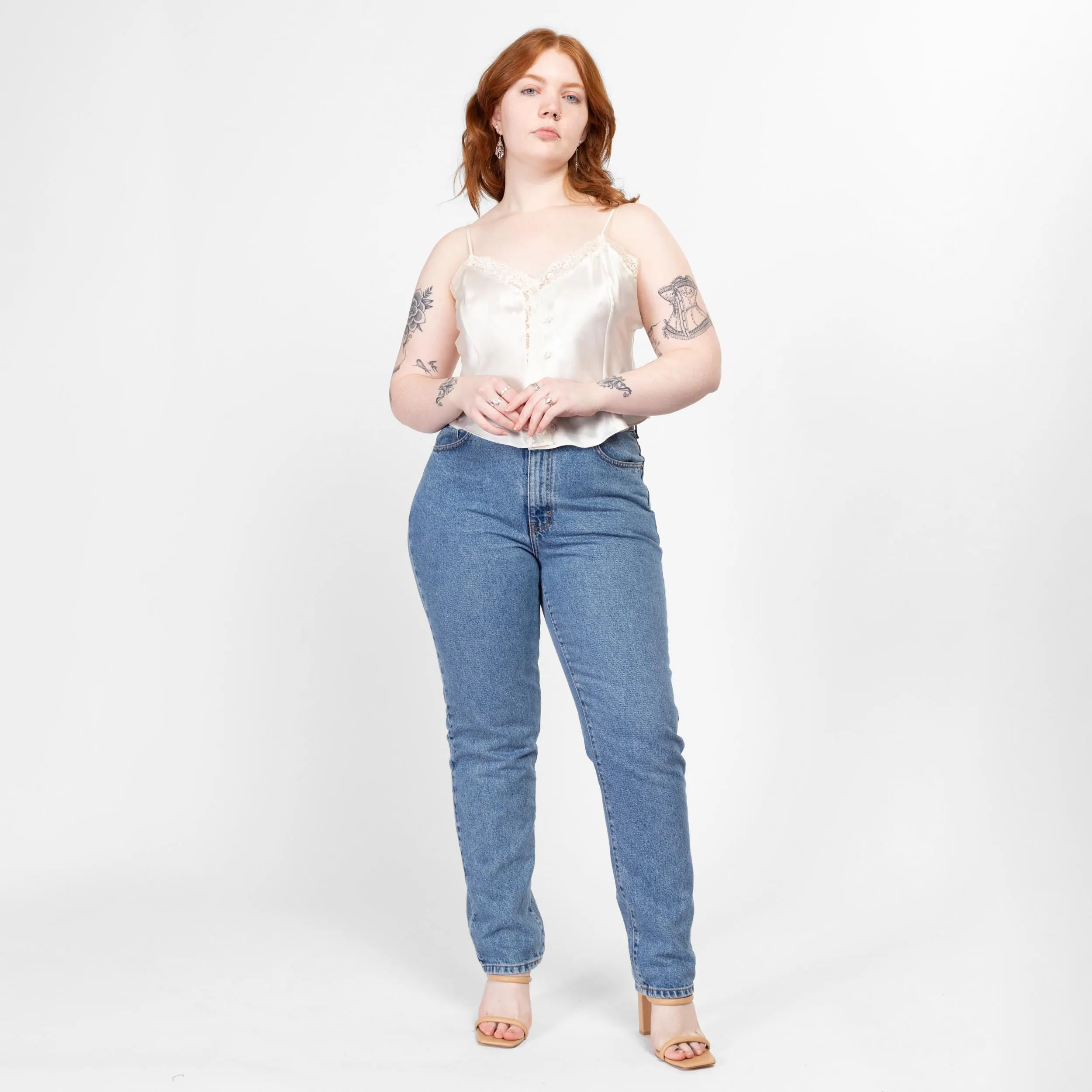 Large 90s Calvin Klein Stonewash Classic Fit Jeans 33.5"