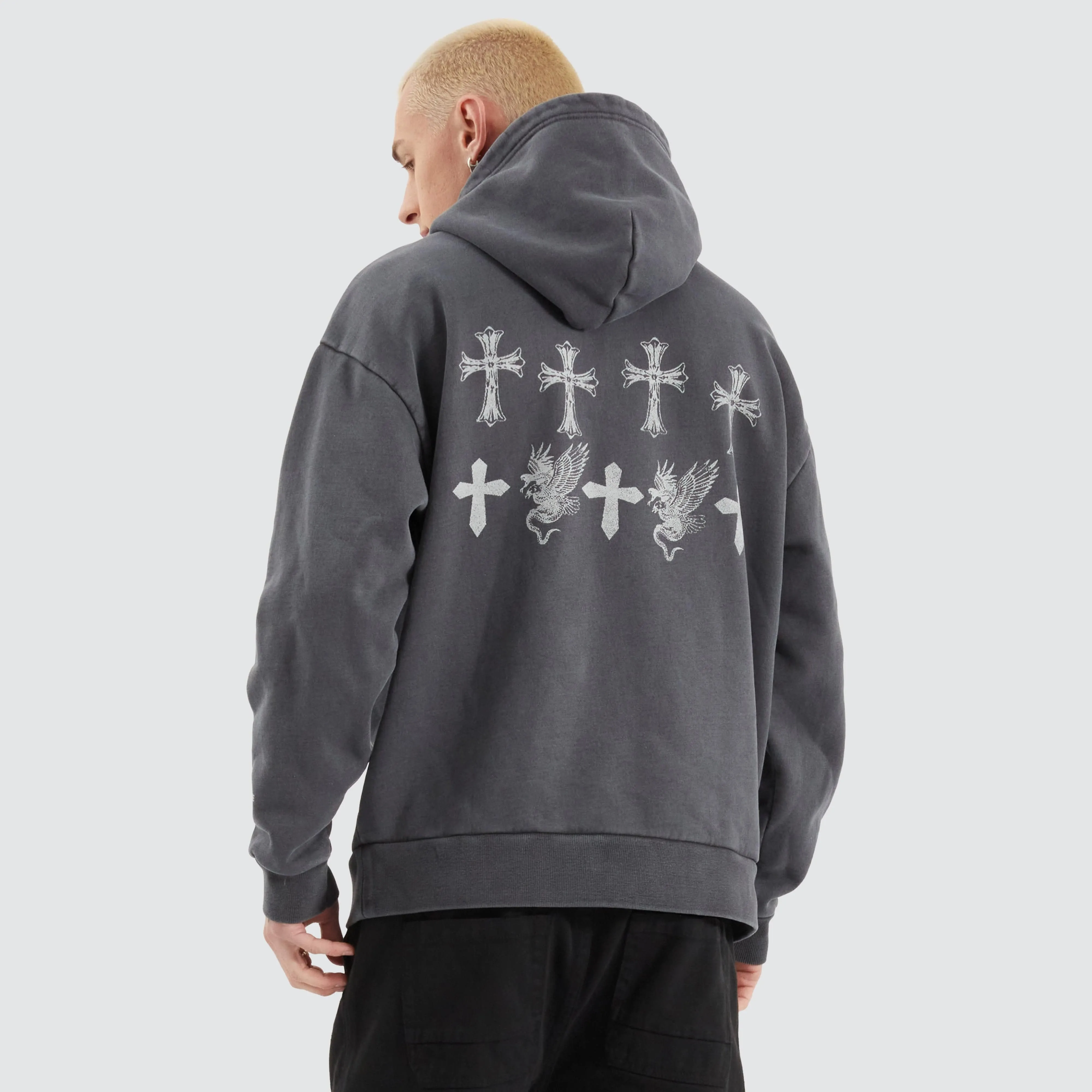 Last Frontier Heavy Relaxed Hoodie Pigment Asphalt