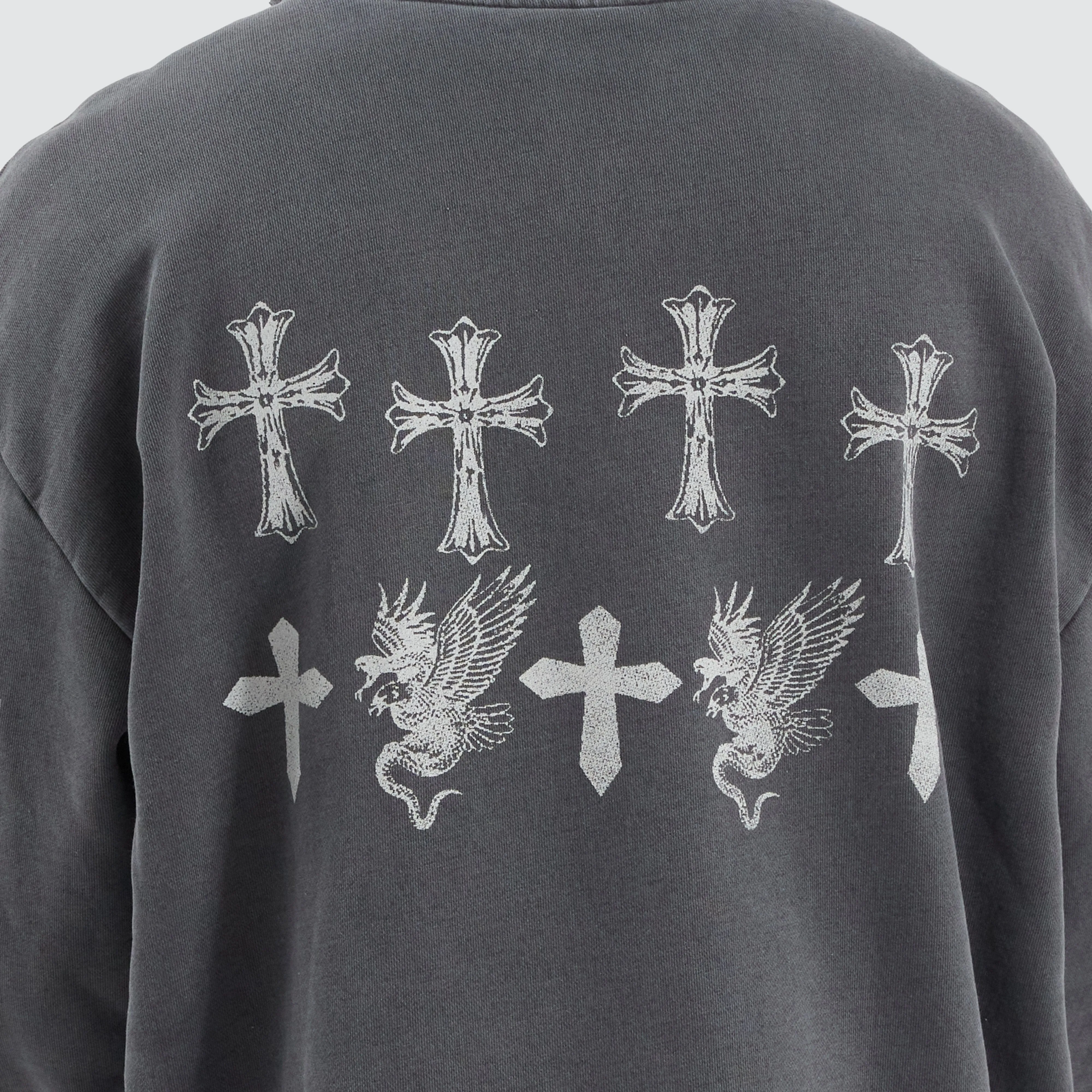 Last Frontier Heavy Relaxed Hoodie Pigment Asphalt