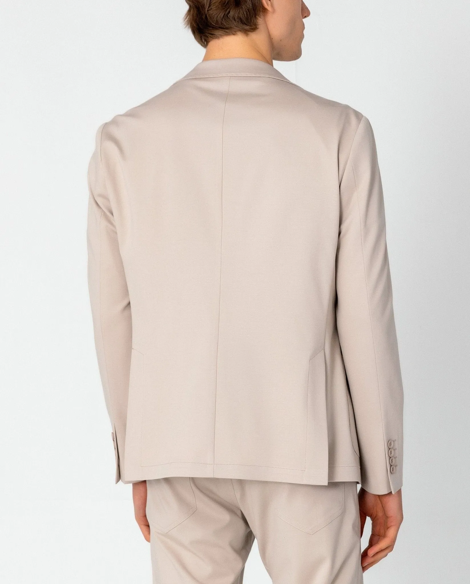 Lightweight Patch Pocket Jacket - Beige