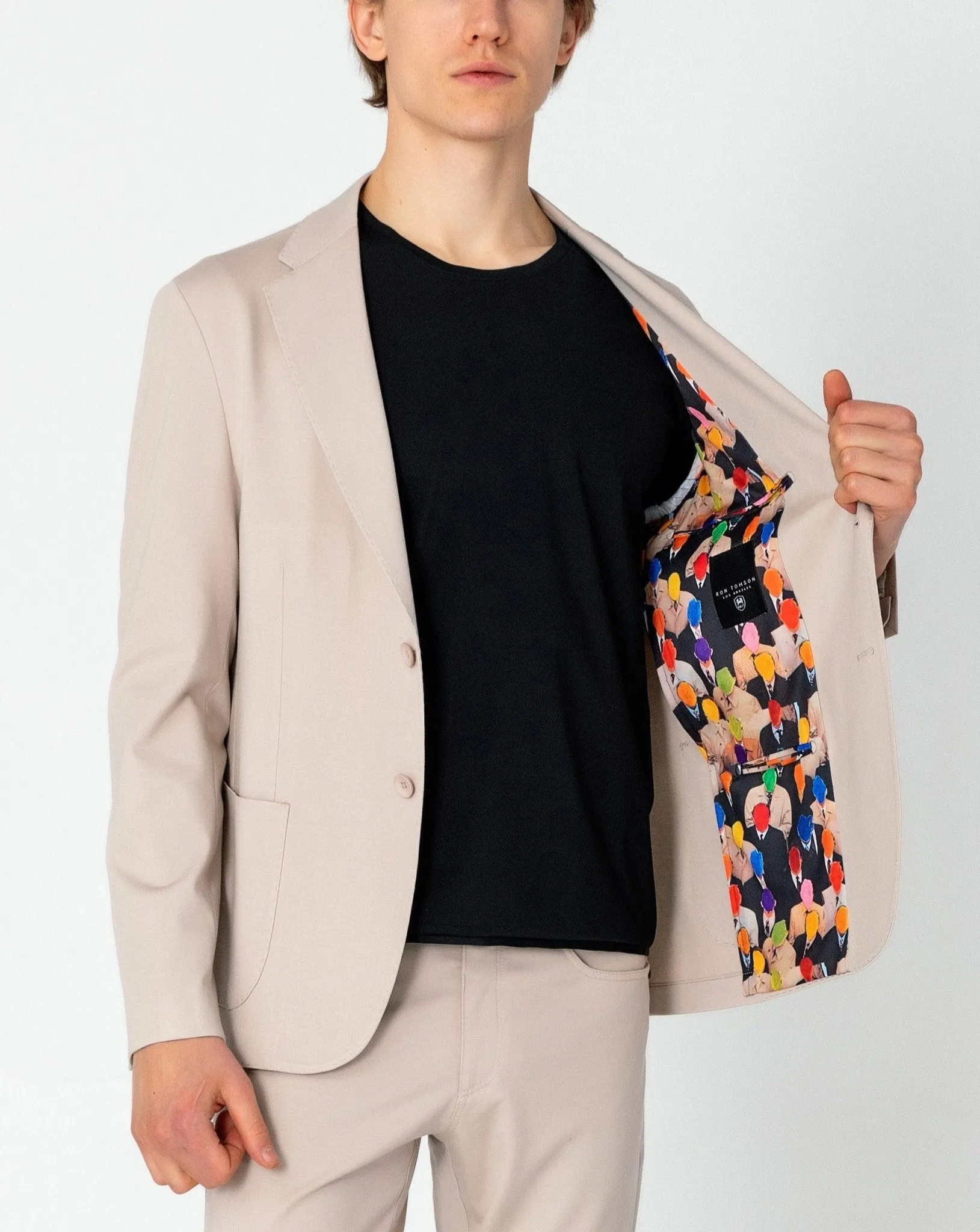 Lightweight Patch Pocket Jacket - Beige