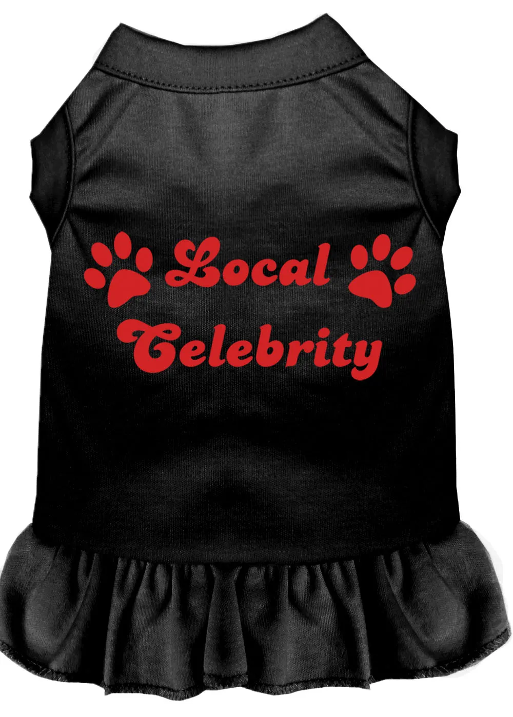 Local Celebrity Screen Print Dress Black Xxxl