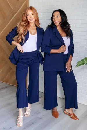 Magic 3/4 Blazer in Navy WH