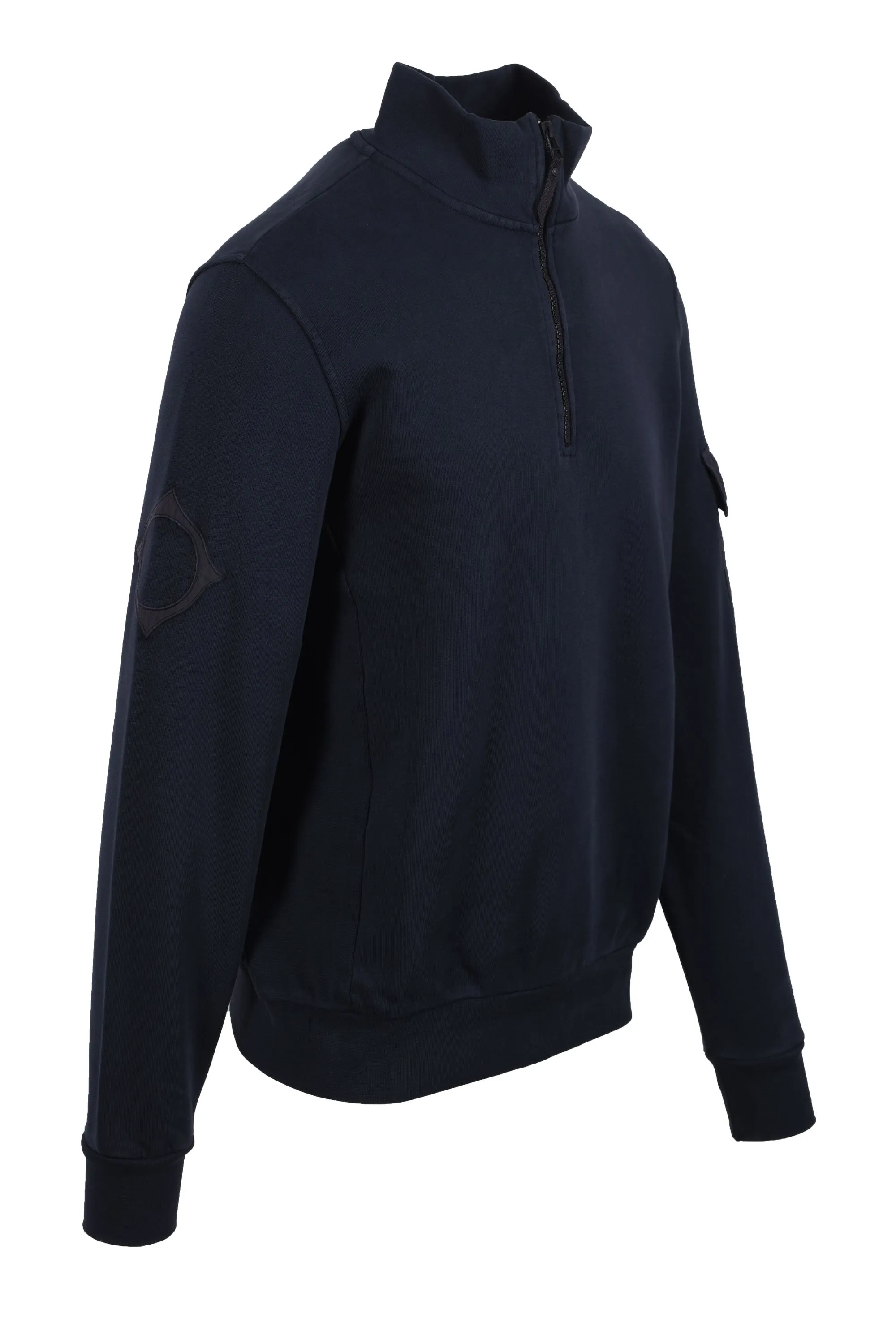Ma.strum Half Zip Logo Sweat Ink Navy