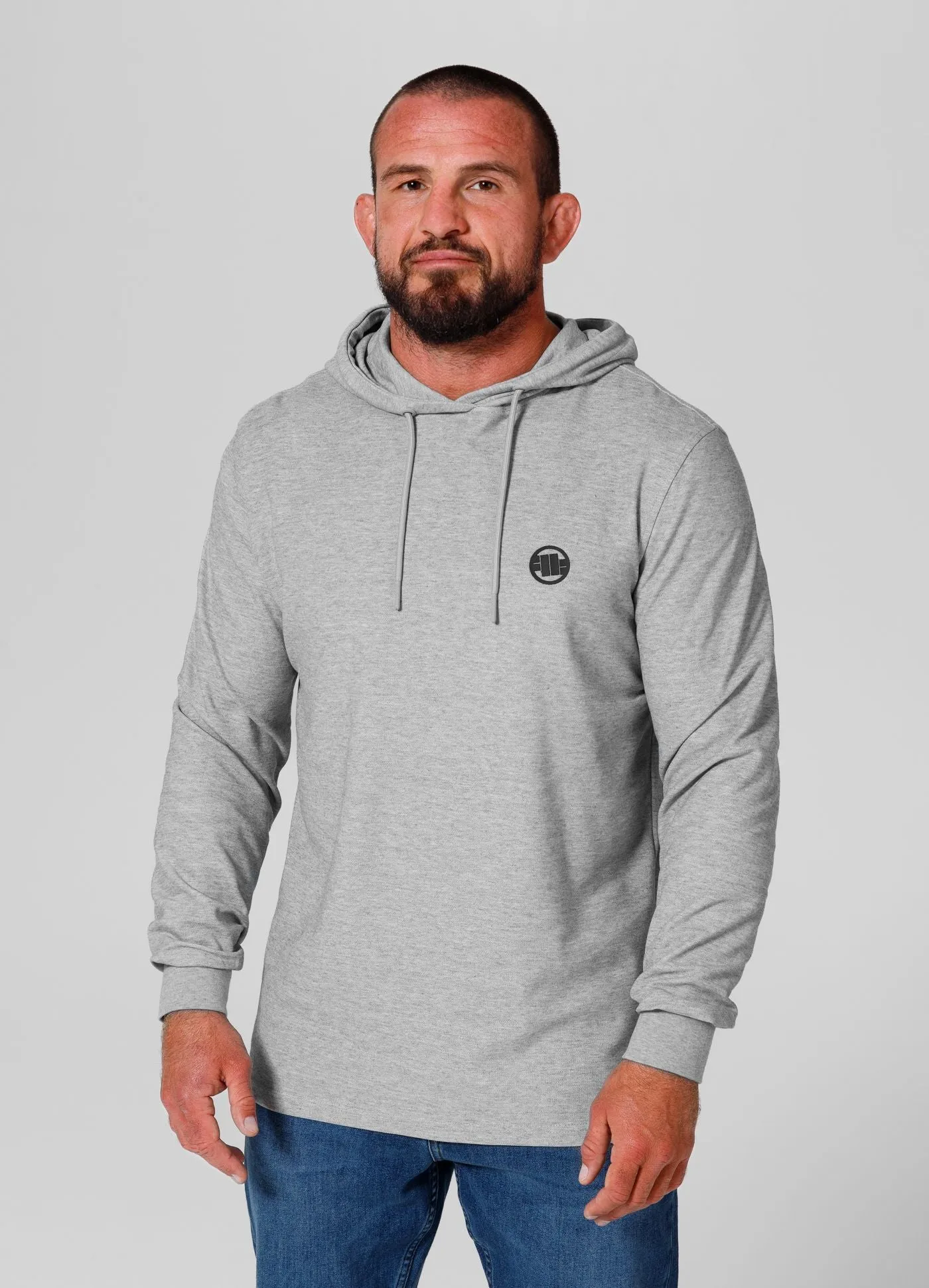 Men's Hoodie Pique Rockey - Gray Melange