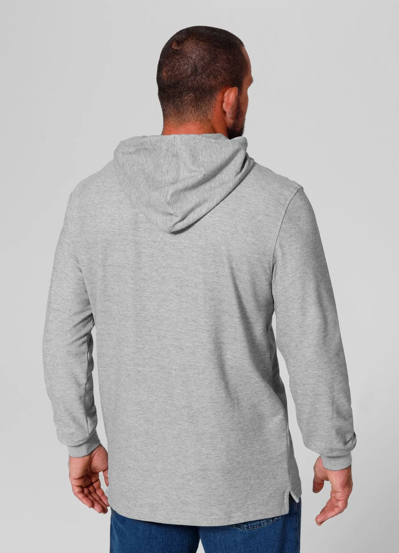 Men's Hoodie Pique Rockey - Gray Melange