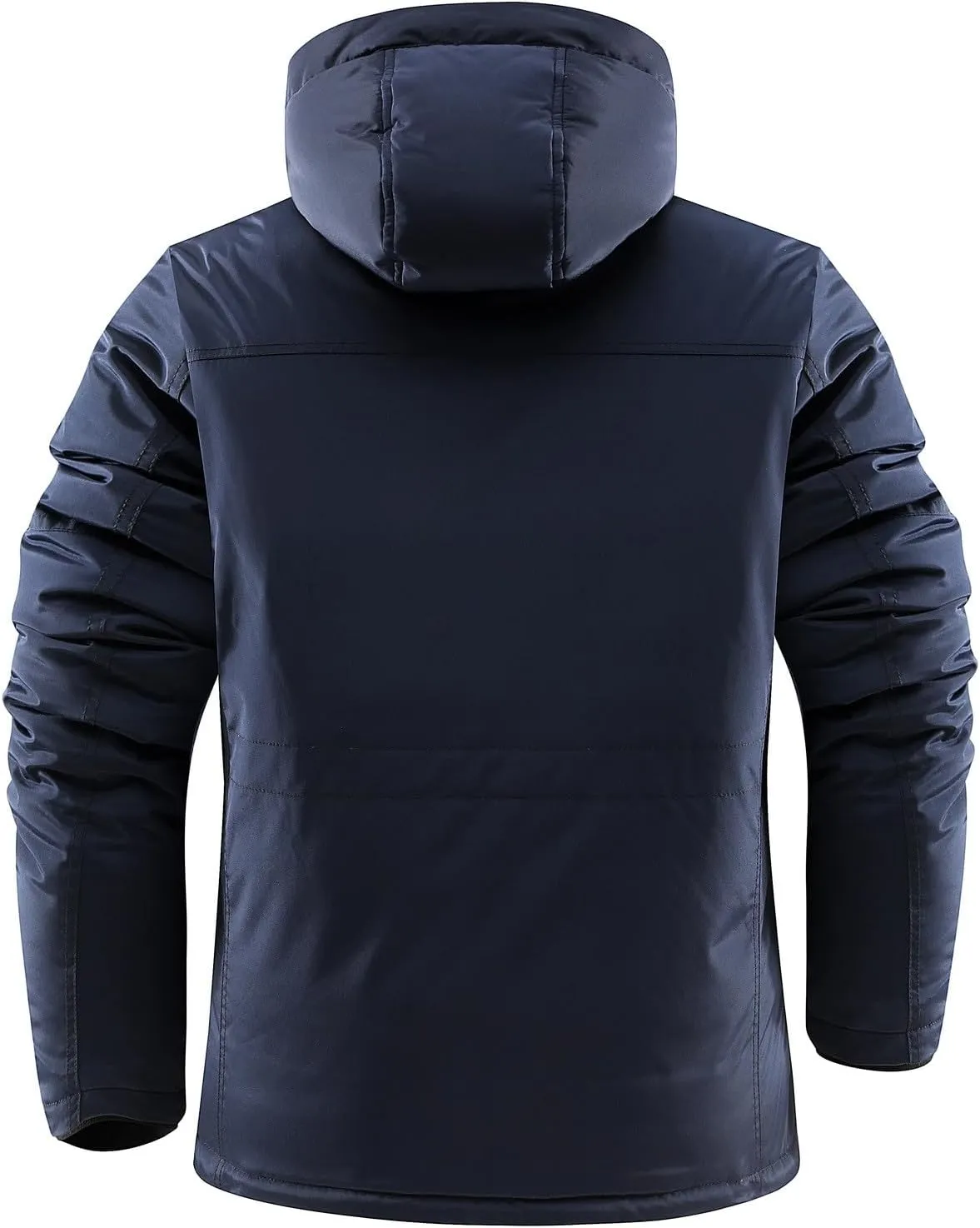 Men's Winter Coats Windproof Thicken Parkas Hooded Long Padded Cotton Coat Outdoor Mountain Ski Snow Warm Parka Jacket