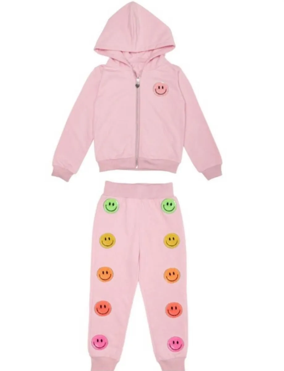 Mini Dreamers girls smiley sequin set