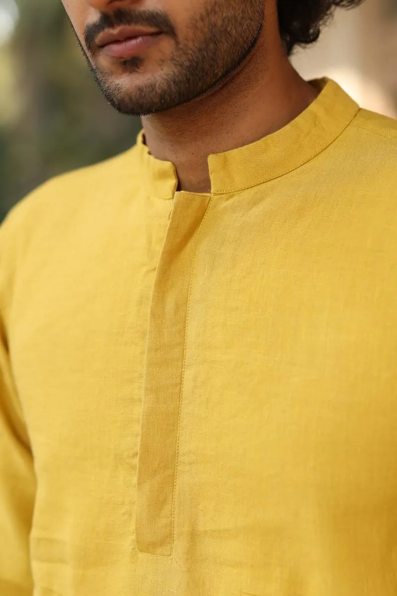 Mustard Yellow Kurta Set