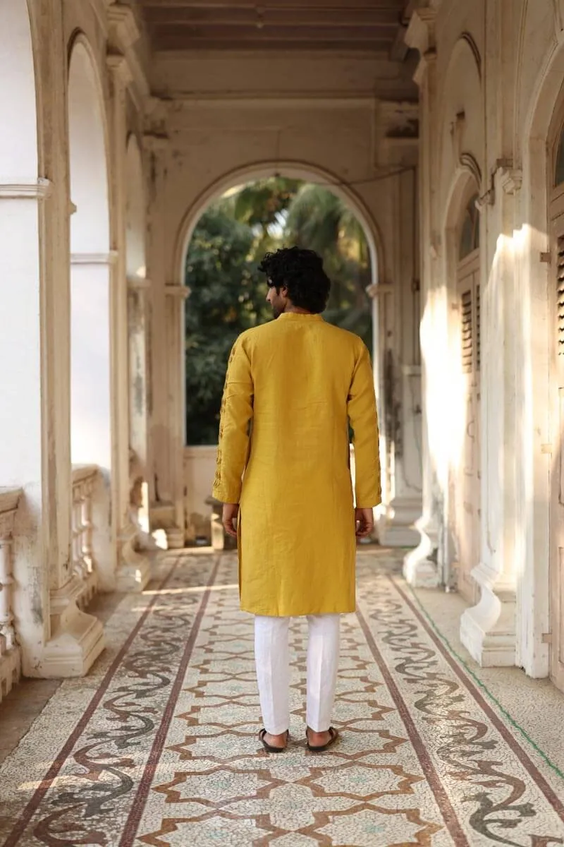 Mustard Yellow Kurta Set
