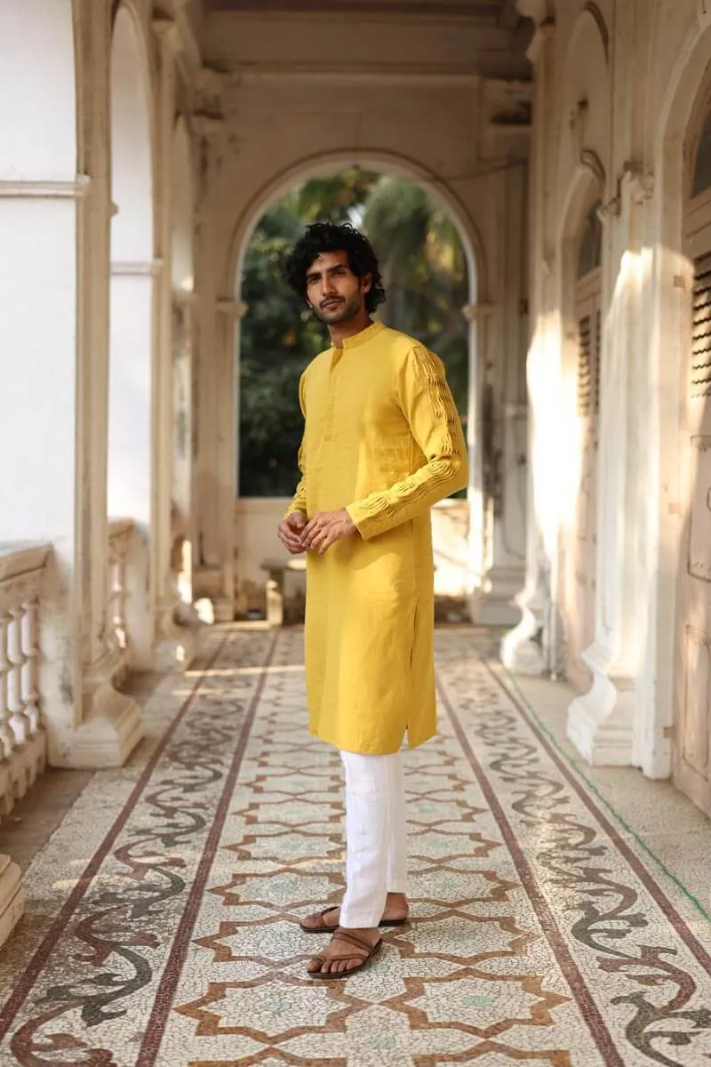 Mustard Yellow Kurta Set