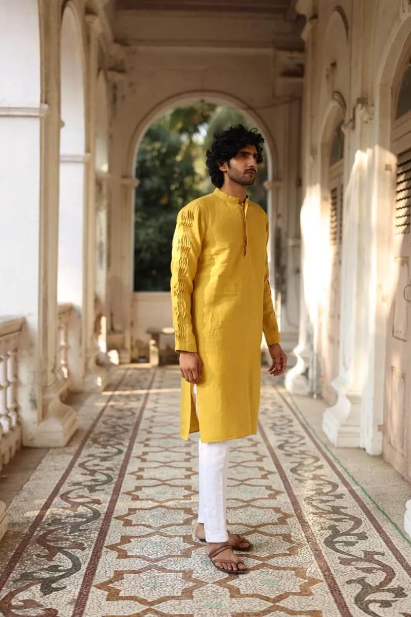 Mustard Yellow Kurta Set