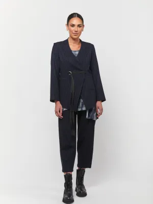 OBI - Pinstripe Blazer - Black