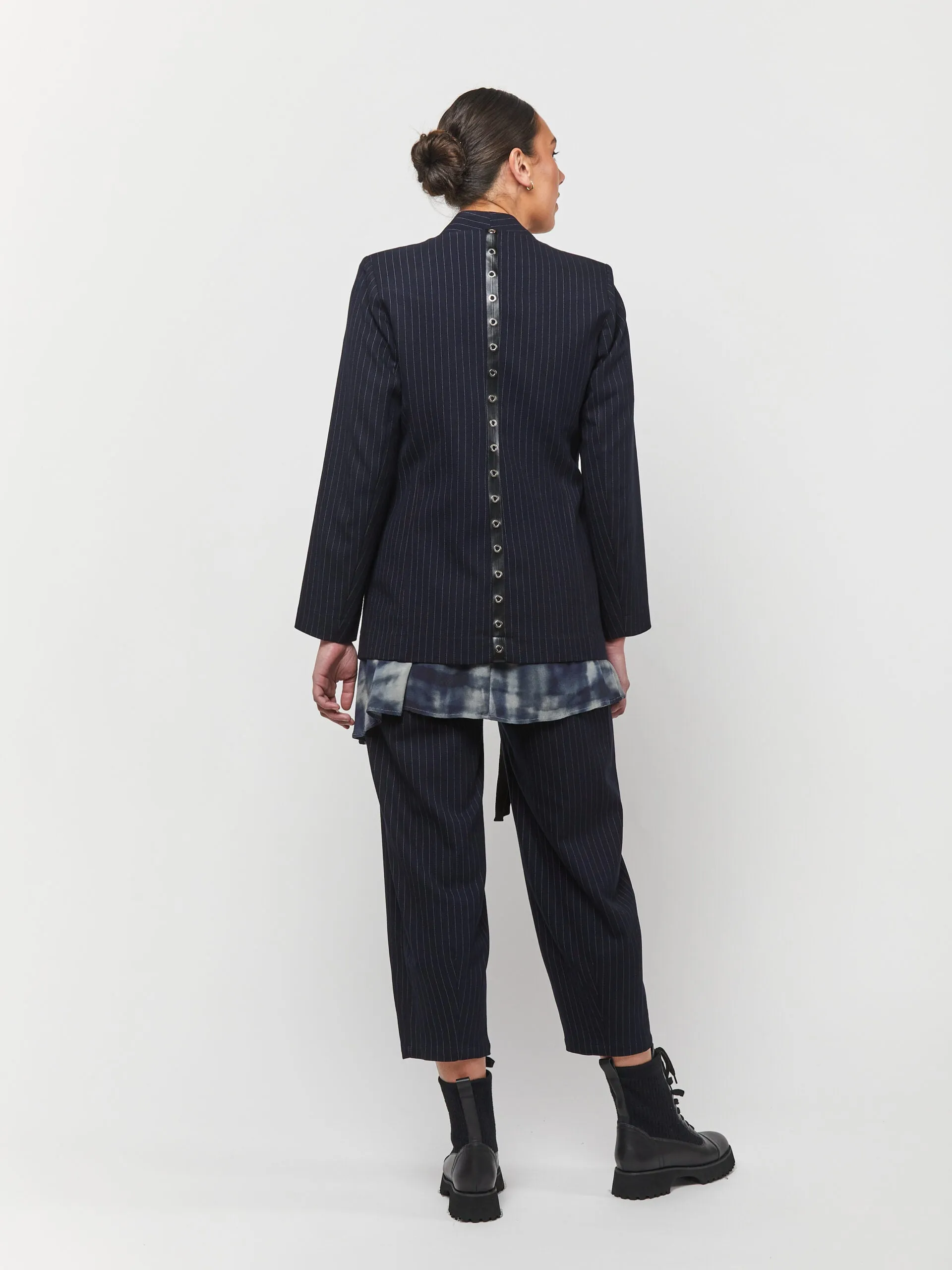 OBI - Pinstripe Blazer - Black