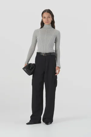 Odette Knit Top | Grey Marle