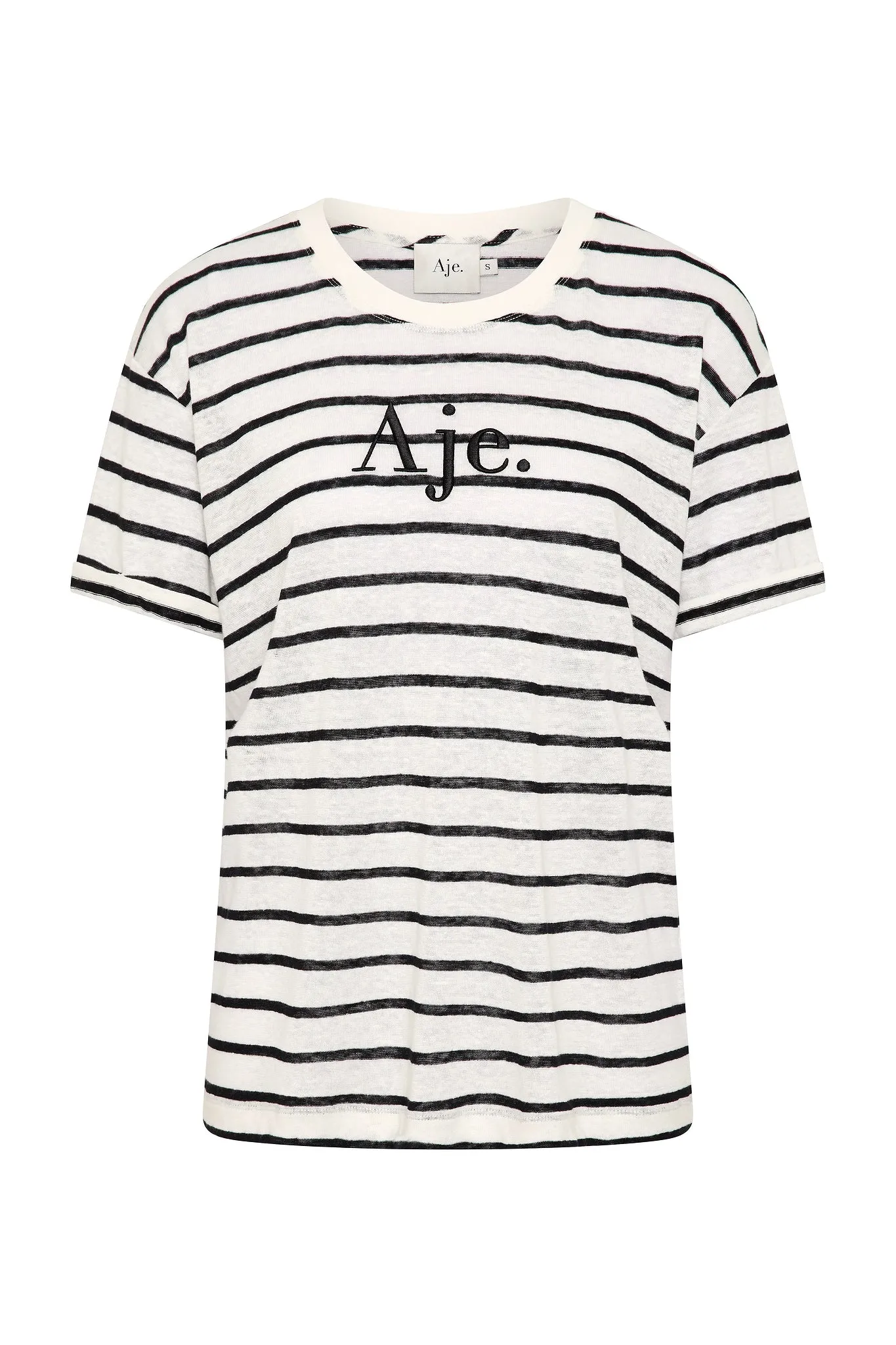 Perela Stripe Logo Tee