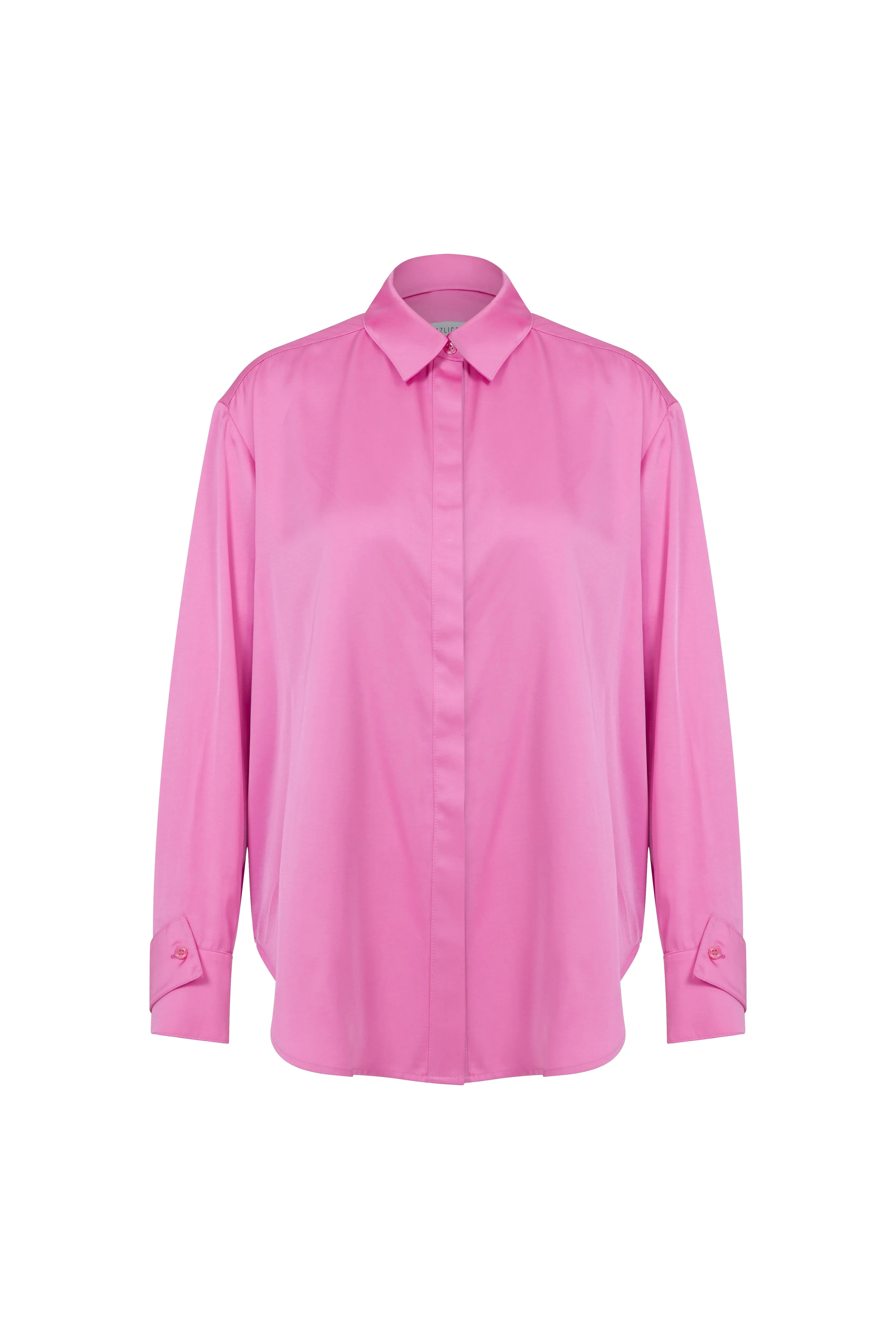 Ravenna Satin Shirt in Partfait Pink