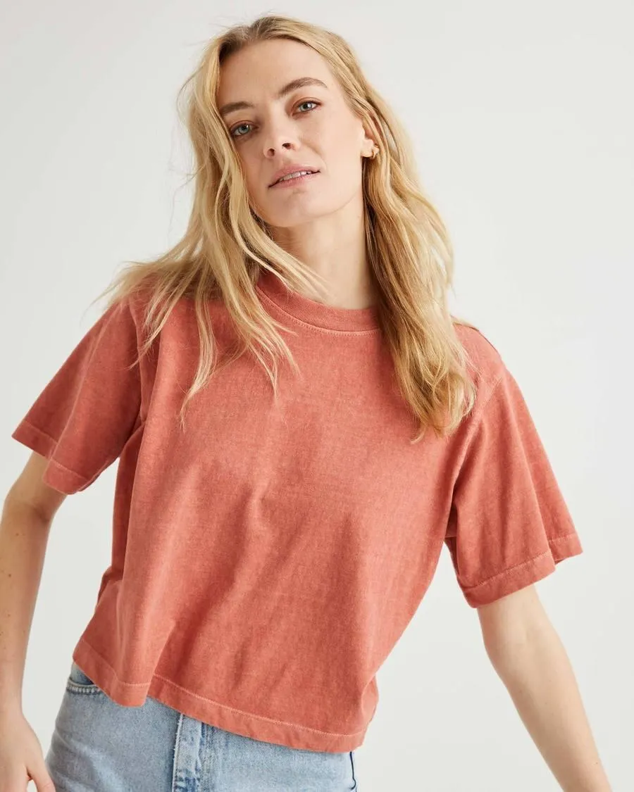 Relaxed Crop Tee (Summer Cinnamon)