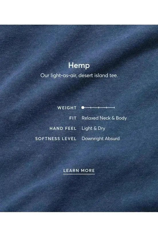 Relaxed Hemp Cotton Tee - Burnt Coral