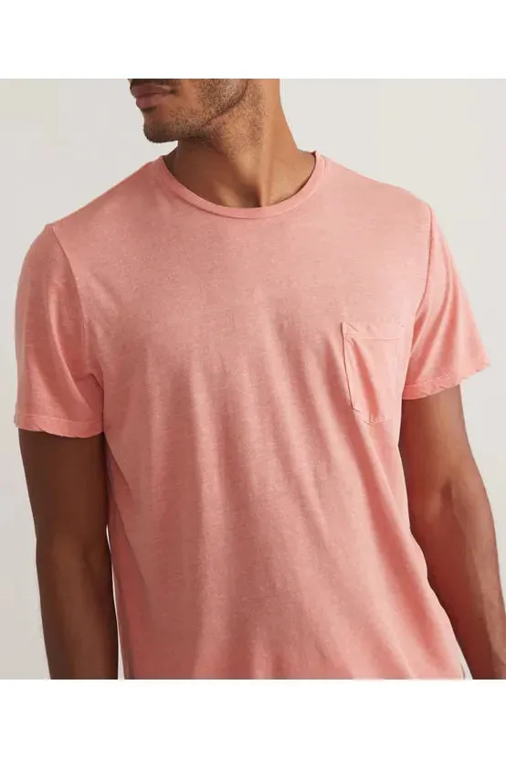 Relaxed Hemp Cotton Tee - Burnt Coral