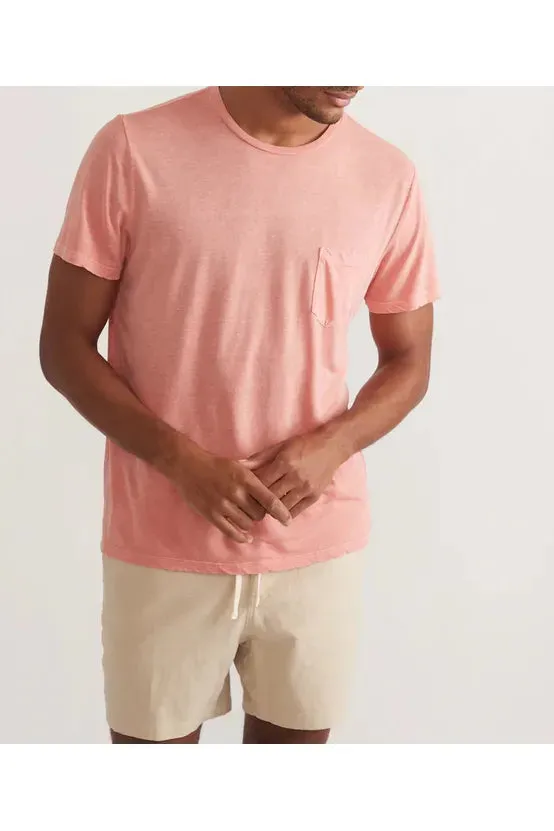Relaxed Hemp Cotton Tee - Burnt Coral