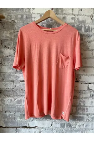 Relaxed Hemp Cotton Tee - Burnt Coral