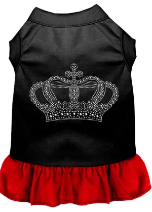 Rhinestone Crown Dress Black With Red Lg