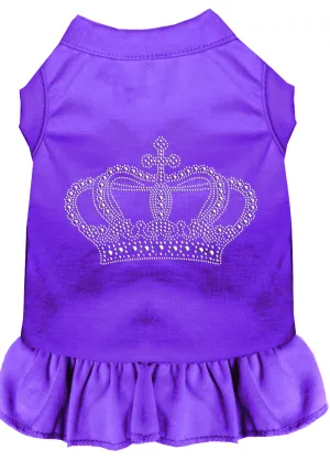Rhinestone Crown Dress Purple Xl