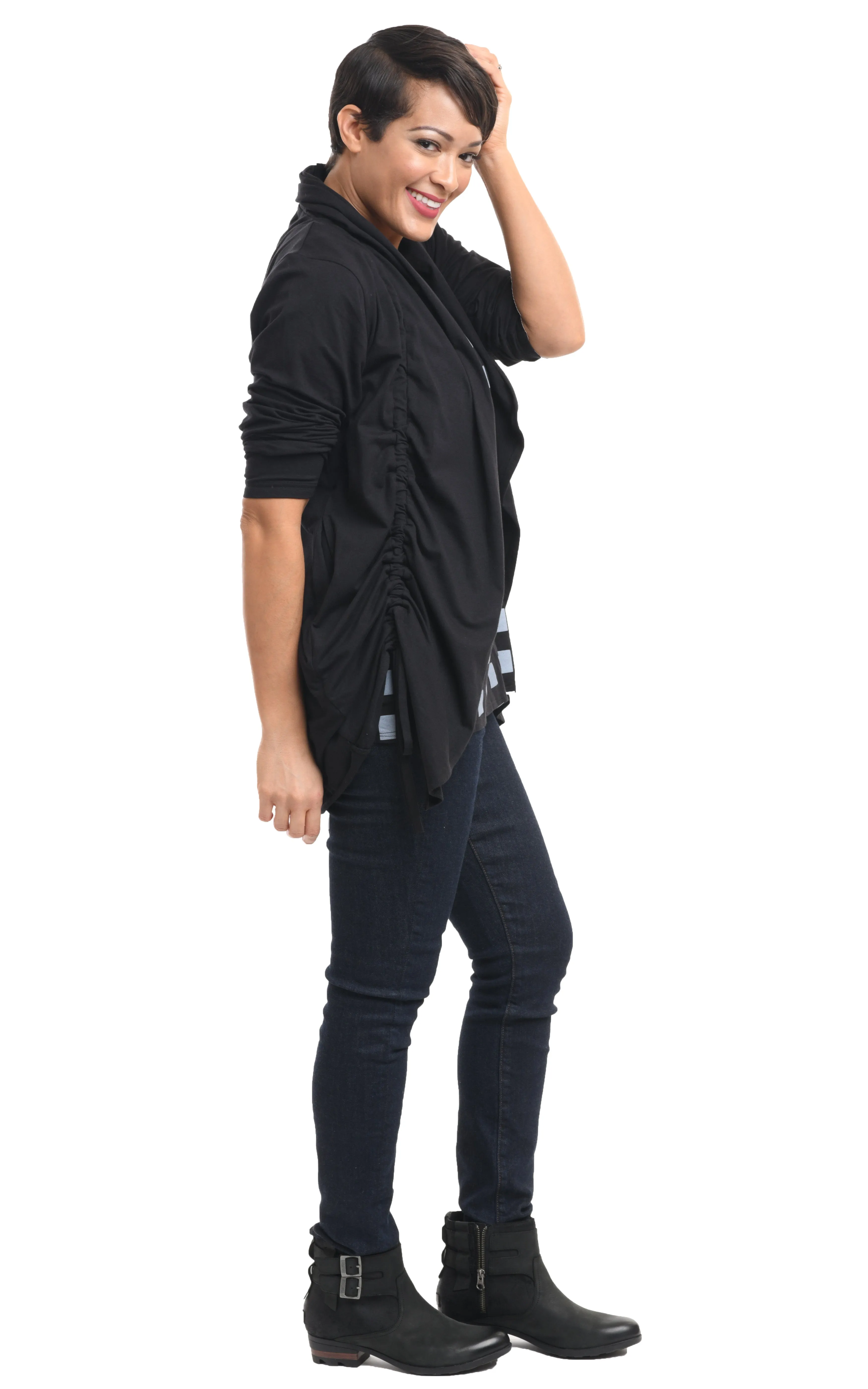 Ryder Womens Cardigan in Black