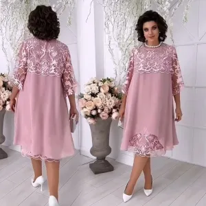 Sheer Breeze Layered Lace Dress