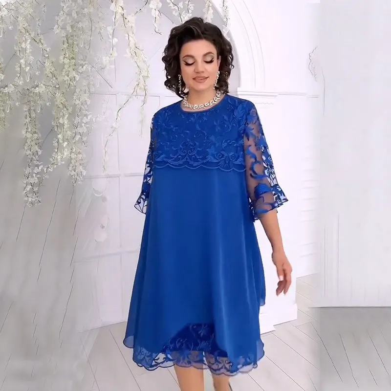 Sheer Breeze Layered Lace Dress