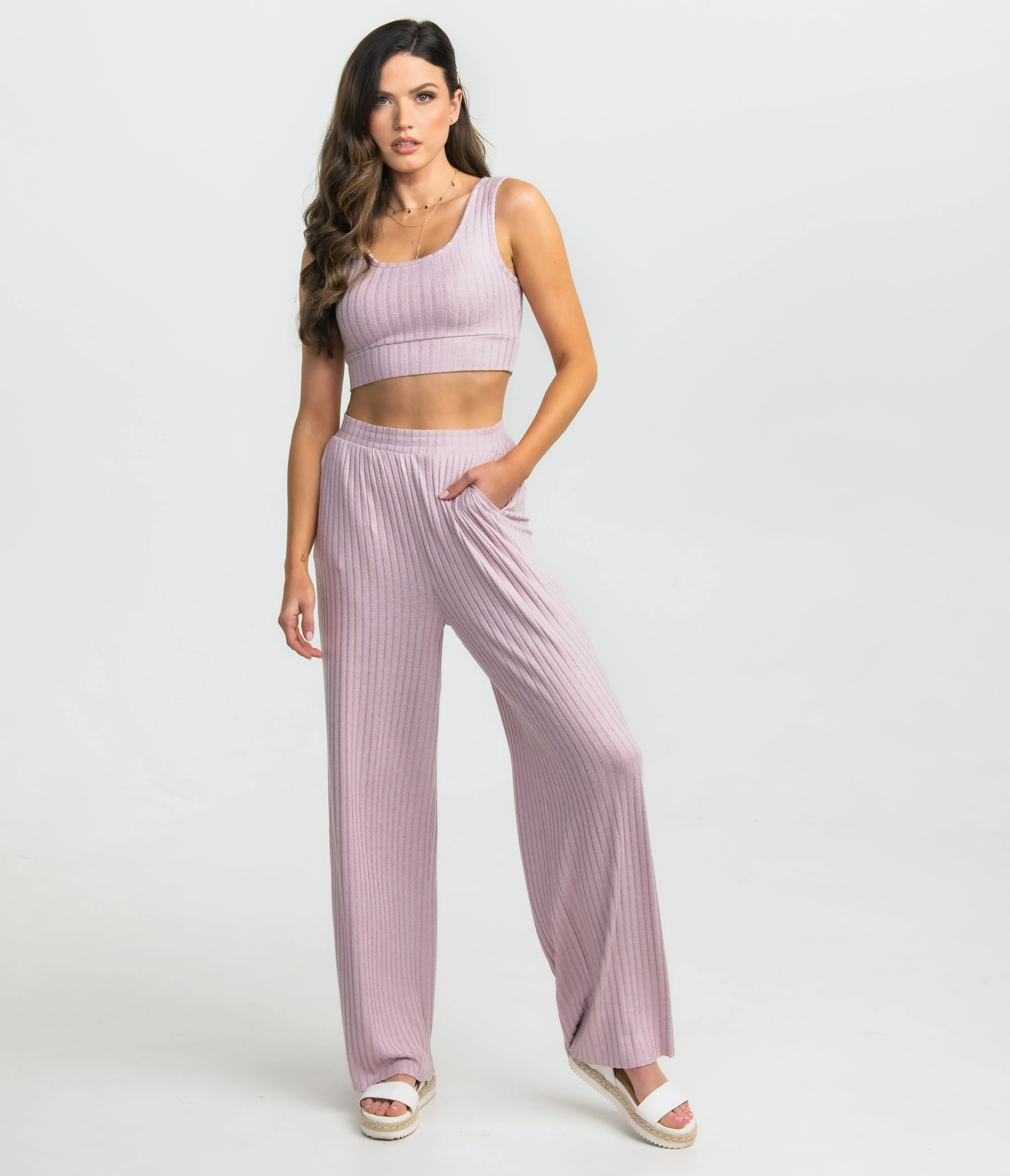 Sincerely Soft PJ Party Pants - Mauve Mist