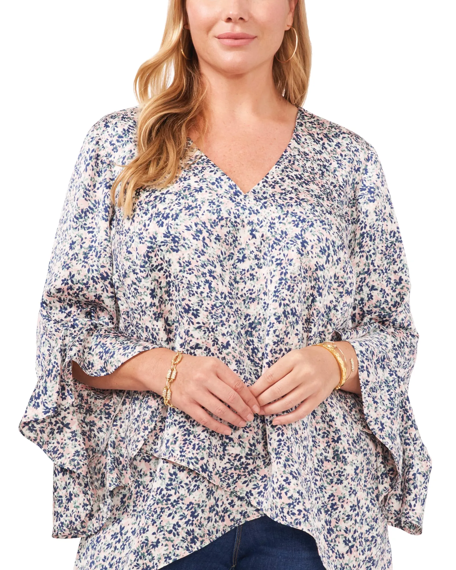 Skylar Flutter Sleeve Tunic | FRESH PINK