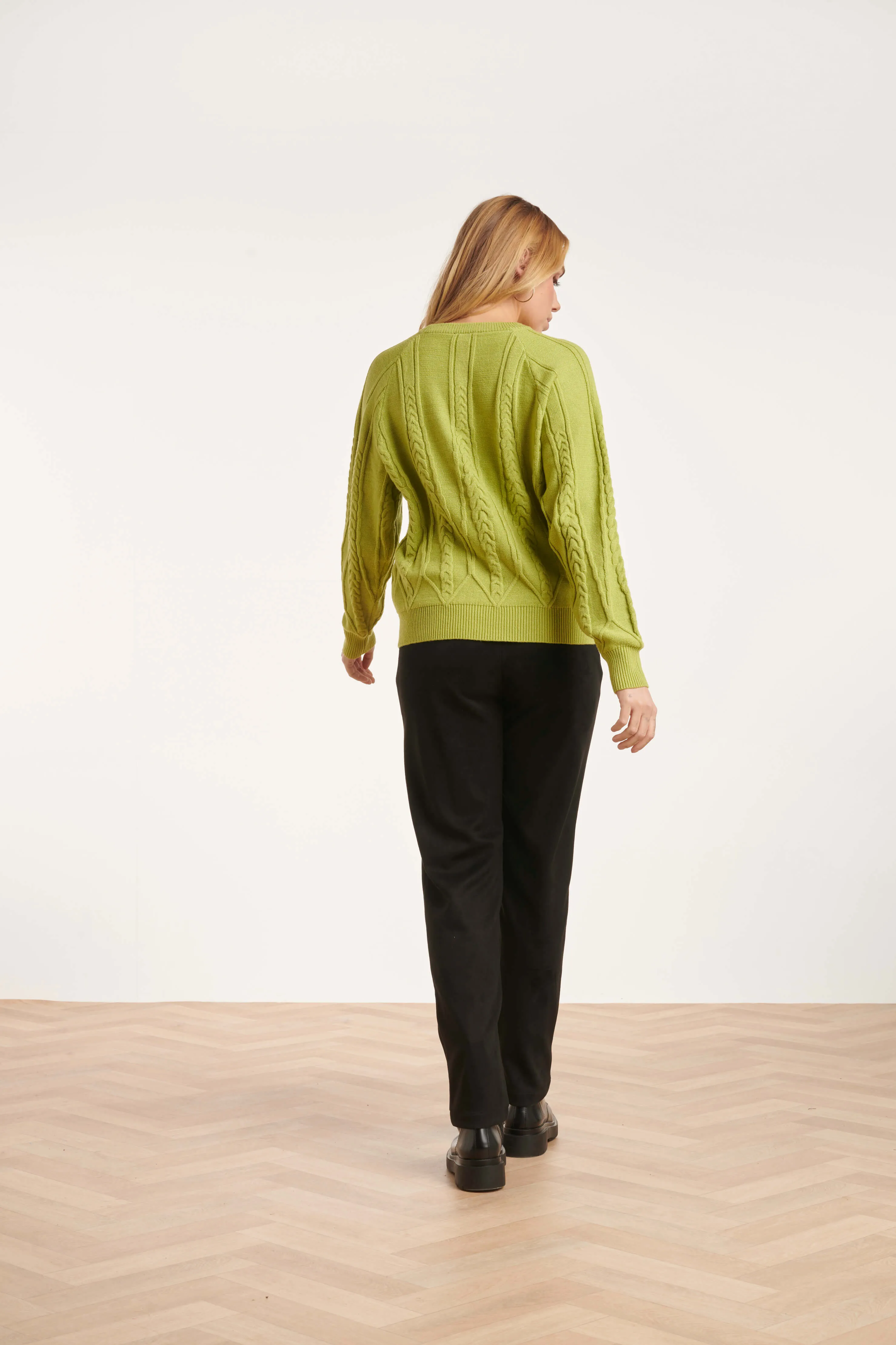 Smashed Lemon Rise and Shine Sweater Light Green