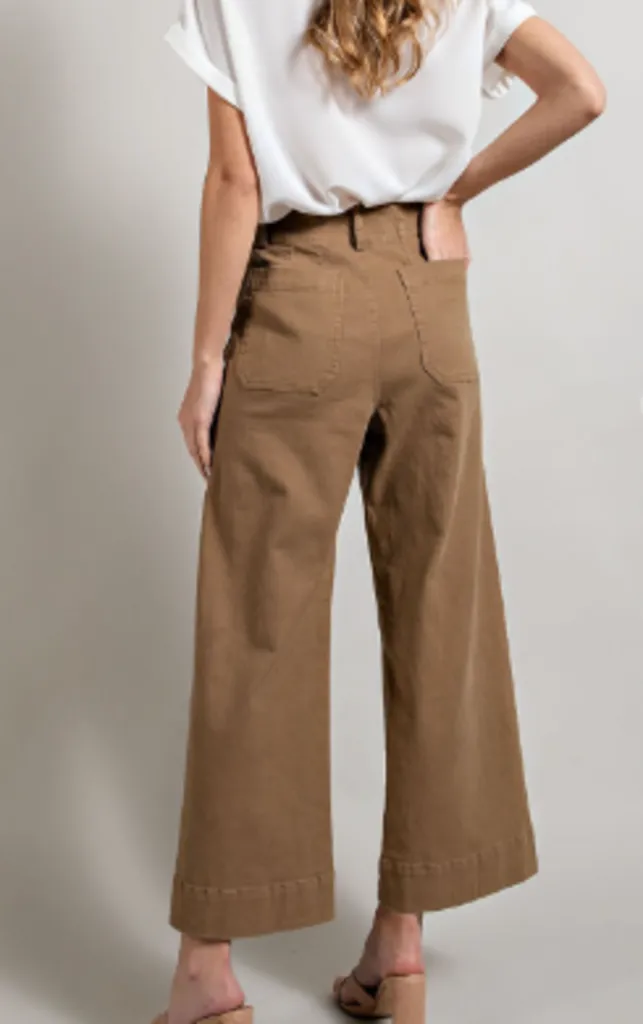 Soft Wash Wide Leg Pant Coco