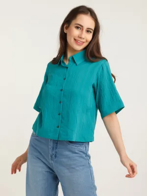 Teal Solid Shirt