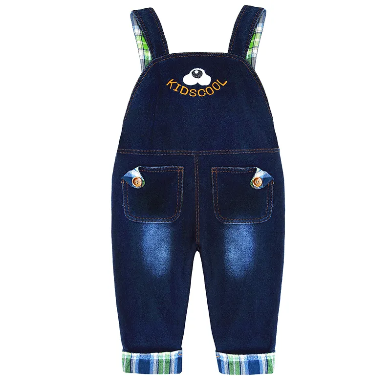 Toddler Cartoon Dog Overalls Green T-shirt Set