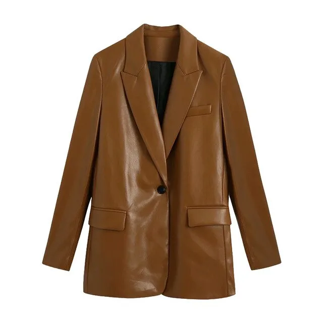 VEGAN BLAZER SINGLE BUTTON