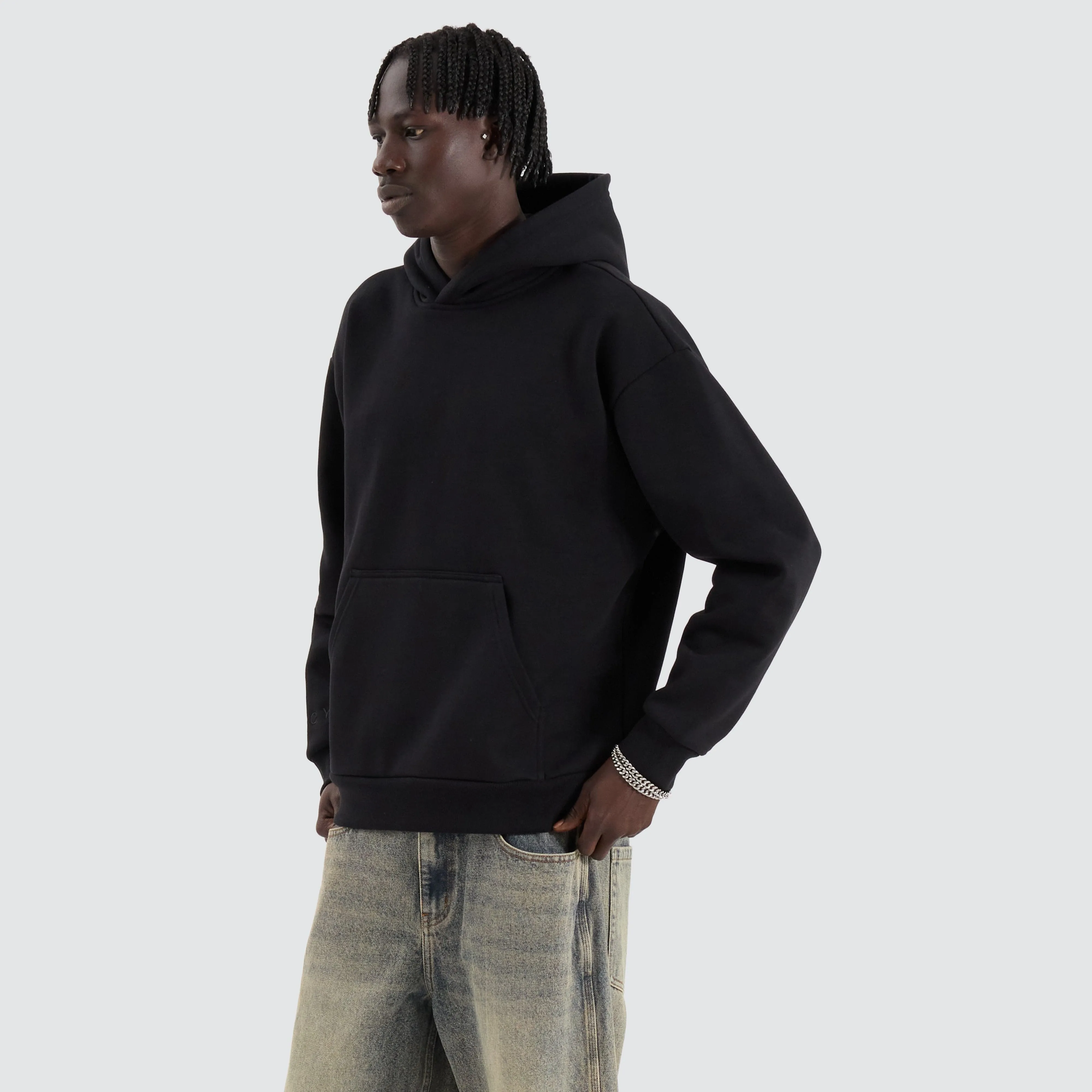 Weyburn Relaxed Hoodie Jet Black