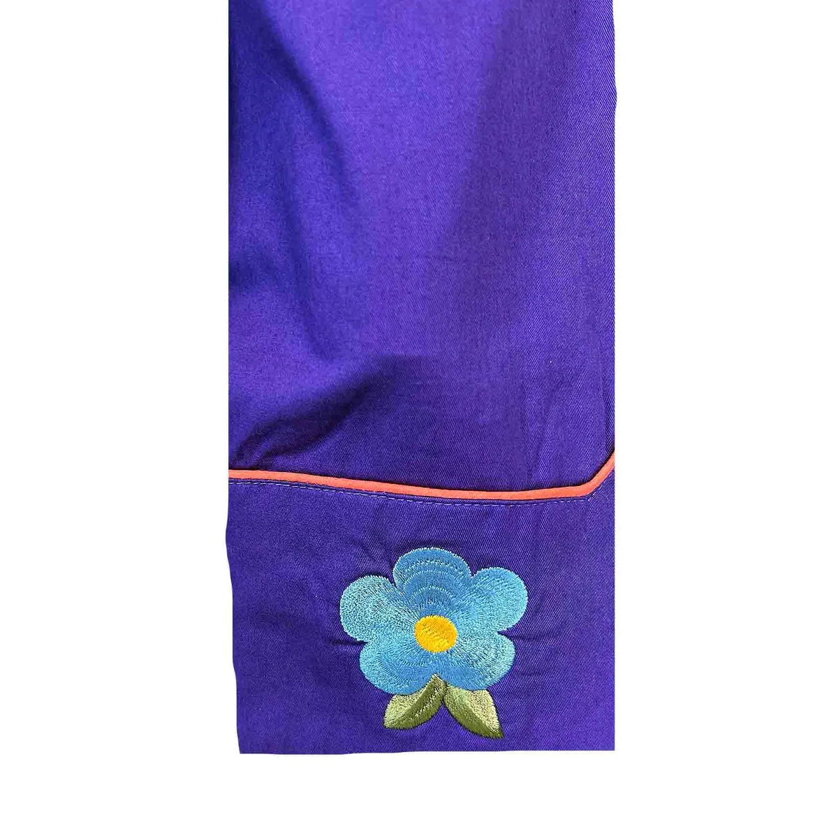 Women's Vintage Western Shirt Collection: Rockmount Fancy Floral Blooms Purple