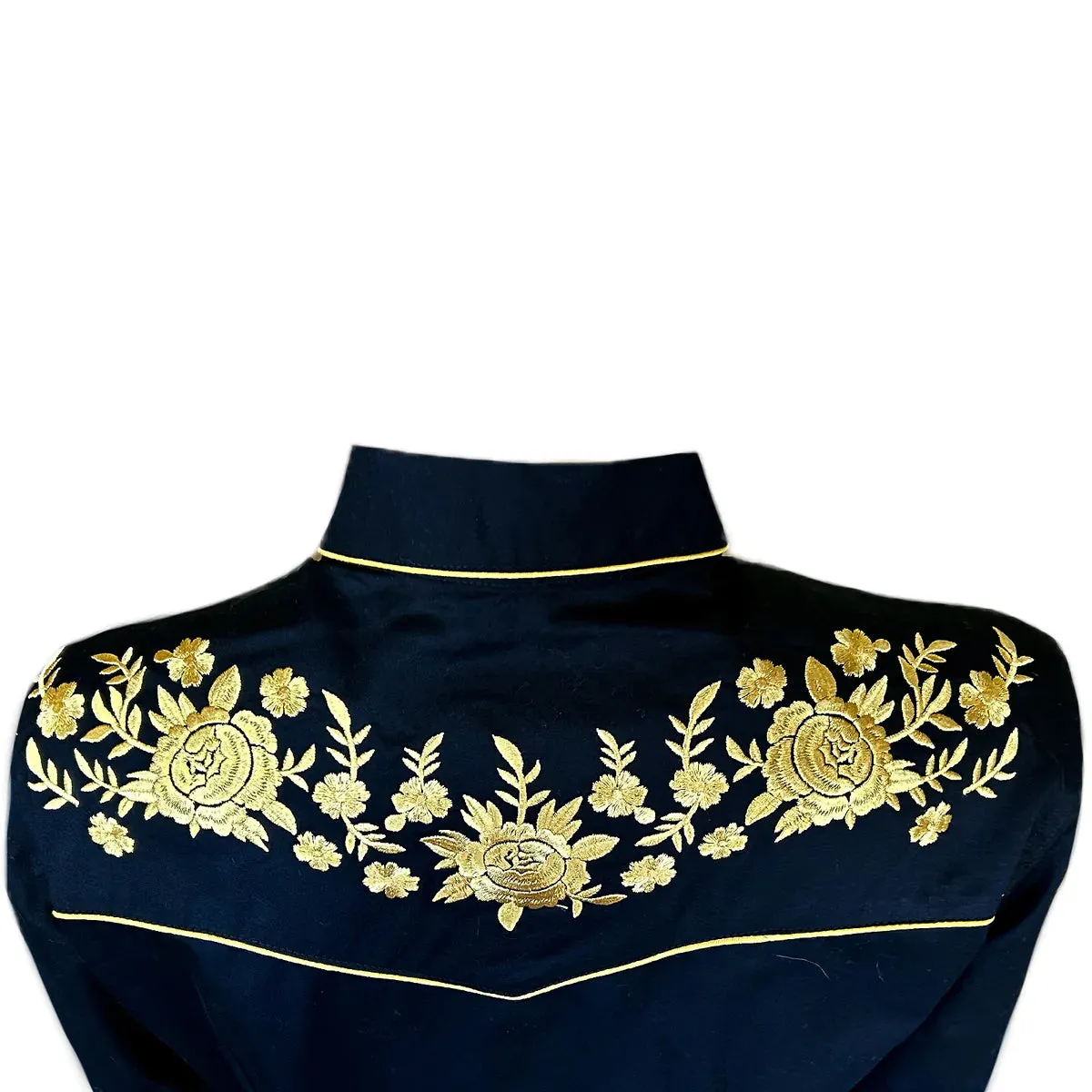 Women's Vintage Western Shirt Collection: Rockmount Gold Floral Bouquet